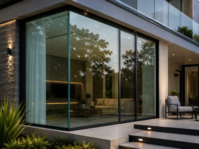 Vidro laminado de segurança instalado pela MK Vidros em Sidrolândia-MS
